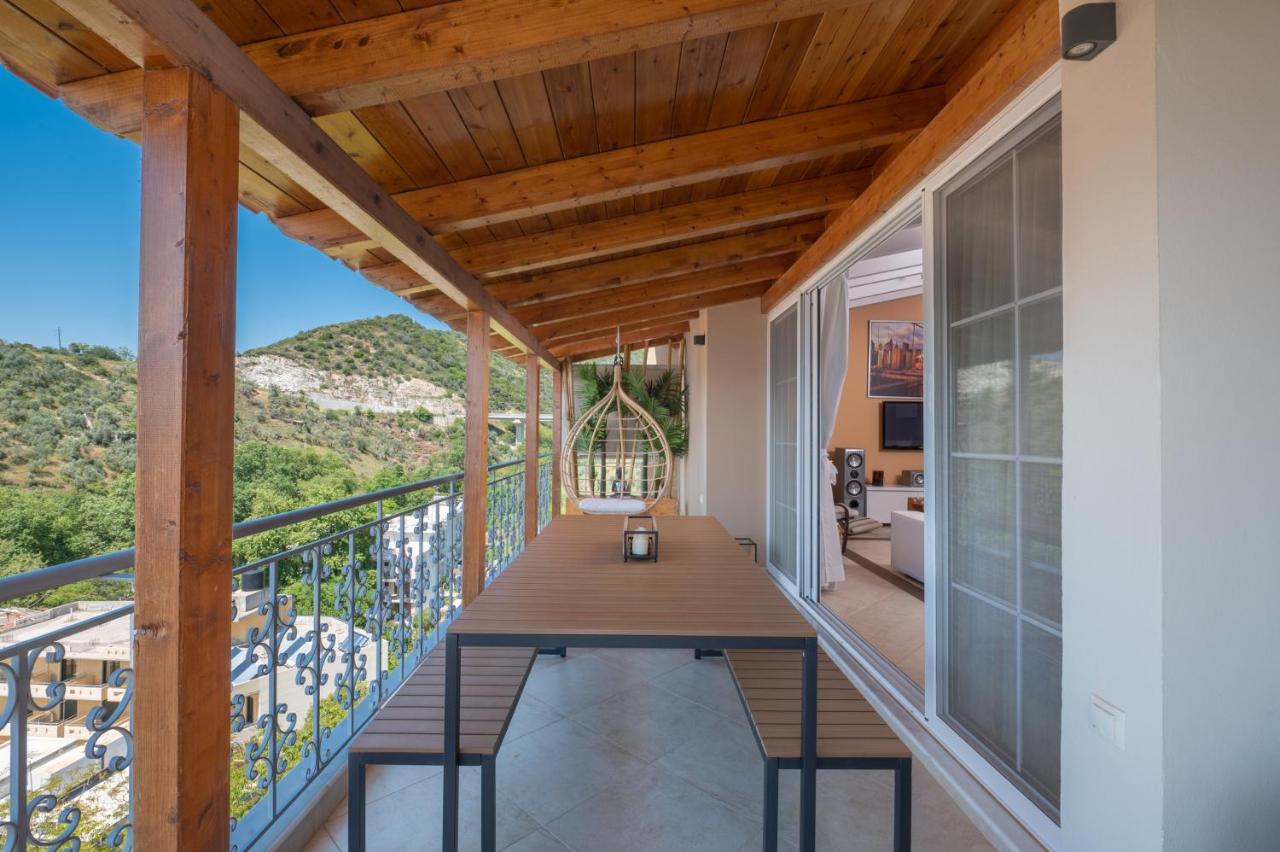 Panoramic View!Penthouse 120Qm Of Sea & Mountain Villa Loutrá Edipsoú Eksteriør bilde